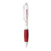 Stylo à bille Nash Standard | Blanc-Rouge | sans marquage | non disponible | non disponible