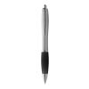 Stylo à bille Nash Standard | Argent-Noir | sans marquage | non disponible | non disponible