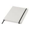 Carnet de notes Spectrum blanc avec élastique coloré A5 - pages lignées Standard | Blanc-Noir | sans marquage | non disponible | non disponible | non disponible