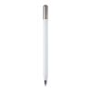 Stylo à bille à mécanisme rotatif SMART en aluminium recyclé (encre noire) blanc