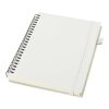 Cahier à spirales Liss A5 à couverture rigide en plastique recyclé blanc