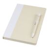 Ensemble carnet de notes format A5 et stylo bille Dairy Dream Standard | Blanc | sans marquage | non disponible | non disponible