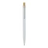 Stylo bille en aluminium recyclé Nooshin Standard | blanc | sans marquage | non disponible | non disponible