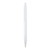 Stylo bille Unica en plastique recyclé (encre bleue) Standard | Blanc | sans marquage | non disponible | non disponible