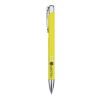 Stylo bille en aluminium recyclé Moneta (encre bleue) Standard | Jaune | sans marquage | non disponible | non disponible