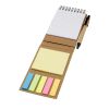 Bloc-notes autocollant avec stylo bille Flipper (encre noire) Standard | Naturel | sans marquage | non disponible | non disponible