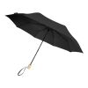 Parapluie 21" pliable windproof en PET recyclé Birgit Standard | Noir | sans marquage | non disponible | non disponible | non disponible