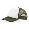 Casquette 5 panneaux Trucker Standard | Vert forêt-Blanc | sans marquage | non disponible | non disponible | non disponible