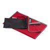 Serviette Pieter certifiée GRS ultra-légère et à séchage rapide 30 x 50 cm Standard | Rouge | sans marquage | non disponible | non disponible | non disponible