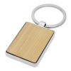 Porte-clés rectangulaire Neta en bambou Standard | Naturel | sans marquage | non disponible | non disponible