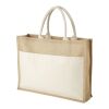 Sac shopping jute Mumbay Prioritaire | Naturel-Naturel | Sérigraphie 1 couleur | front | 300 mm x 150 mm | non disponible
