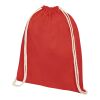 Sac à dos Oregon en coton de 140 g/m² avec cordon de serrage Standard | Rouge | sans marquage | non disponible | non disponible | non disponible