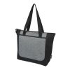 Sac shopping Reclaim recyclé GRS bicolore à fermeture éclair de 15 L Standard | Noir-Gris | sans marquage | non disponible | non disponible | non disponible