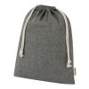 Grand sac cadeau Pheebs en coton recyclé GRS 150 g/m² de 4 L Standard | Noir chiné | sans marquage | non disponible | non disponible | non disponible