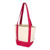 Mini sac shopping Sam en coton recyclé GRS 320&nbsp;g/m2 Standard | Rouge-Naturel | sans marquage | non disponible | non disponible | non disponible