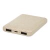 Batterie de secours Asama de 5 000 mAh en paille de blé Standard | Beige | sans marquage | non disponible | non disponible