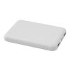 Batterie de secours en plastique recyclé Asama type-C de 5 000 mAh Standard | blanc | sans marquage | non disponible | non disponible