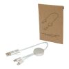 Câble 5 en 1 Alasia en aluminium et plastique recyclés de 30&nbsp;cm pour la synchronisation des données et la charge rapide de 27 W Standard | Argent | sans marquage | non disponible | non disponible