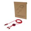 Câble 5 en 1 Alasia en aluminium et plastique recyclés de 150&nbsp;cm pour la synchronisation des données et la charge rapide de 27 W Standard | Rouge | sans marquage | non disponible | non disponible