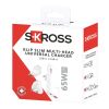 Chargeur multi-têtes SKROSS® Klip Slim 65 W blanc