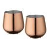Lot de tasses en acier inoxydable Cascade 540 ml Or rose