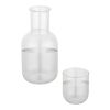 Ensemble carafe et tasse en verre Amelie Standard | Blanc | sans marquage | non disponible | non disponible