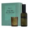Coffret cadeau Wellmark comprenant un vaporisateur d'ambiance de 100 ml et une bougie Tender Affection de 70 ml Green flash