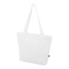 Sac shopping Panama de 20 L avec fermeture éclair recyclé certifié GRS Standard | blanc | sans marquage | non disponible | non disponible | non disponible