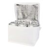 Sac isotherme Spectrum non tissé recyclé GRS de 4L pour 6&nbsp;canettes Standard | Blanc | sans marquage | non disponible | non disponible