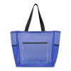 Sac shopping en matériaux recyclés certifiés GRS Mesh de 23&nbsp;L Bleu royal