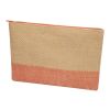 Pochette en papier paille Rhythm avec fermeture à glissière, 3 L Brick
