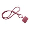 Tour de cou porte-téléphone Tubyard avec tube en plastique recyclé Bordeaux | sans marquage | non disponible | non disponible