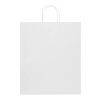 Sac en papier Kraft 80 à 90&nbsp;g/m2 avec poignées torsadées 32 x 17 x 39&nbsp;cm Blanc