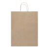 Sac en papier Kraft 80 à 90 g/m2 avec poignées torsadées 25 x 15 x 32&nbsp;cm Marron kraft | sans marquage | non disponible | non disponible