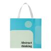 Sac en papier Smartfold 230 g/m² avec anses en ruban et pelliculage brillant - 31 x 12 x 31 cm blanc