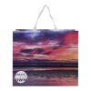Sac en papier Smartfold 230 g/m² avec anses en ruban et pelliculage brillant - 42 x 12 x 35 cm blanc