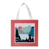 Sac en papier Smartfold 230 g/m² avec anses en ruban et pelliculage mat - 24 x 10 x 24 cm blanc