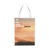 Sac en papier Smartfold 230 g/m² avec anses en ruban et pelliculage mat - 24 x 10 x 32 cm blanc