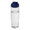 Bouteille de sport avec couvercle à clapet H2O Tempo® - 700 ml Blanc-Bleu | sans marquage | non disponible | non disponible