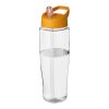 Bouteille de sport avec couvercle à bec verseur H2O Tempo® - 700 ml Translucide-Orange | sans marquage | non disponible | non disponible