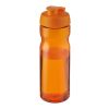 Bouteille H2O Base® de sport avec couvercle à clapet - 650 ml Orange-Orange | sans marquage | non disponible | non disponible
