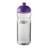 Bouteille avec couvercle dôme H2O Base® - 650 ml  Translucide-Violet | sans marquage | non disponible | non disponible