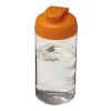 Bouteille H2O Bop® de sport avec couvercle à clapet - 500 ml Translucide-Orange | sans marquage | non disponible | non disponible