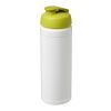 Bouteille Baseline® Plus de sport avec couvercle à clapet - 750 ml Blanc-Citron vert | sans marquage | non disponible | non disponible