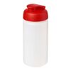 Bouteille Baseline® Plus GRIP de sport avec couvercle à clapet - 500 ml  Blanc-Rouge | sans marquage | non disponible | non disponible