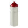 Bouteille H2O&nbsp;Eco de sport avec couvercle dôme - 650&nbsp;ml Ivoire-Rouge | sans marquage | non disponible | non disponible