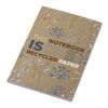 Carnet A6 à couverture souple recyclée en kraft Novella Austen avec 50 feuilles Naturel | sans marquage | non disponible | non disponible