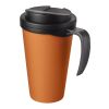 Mug isolant Americano® grande 350 ml avec couvercle anti fuites Orange-Noir | sans marquage | non disponible | non disponible
