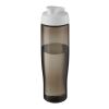 Bouteille de sport H2O Active® Eco Tempo de 700 ml avec couvercle à bec verseur Blanc-Charbon | sans marquage | non disponible | non disponible