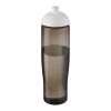 Bouteille de sport H2O Active® Eco Tempo de 700&nbsp;ml avec couvercle dôme Blanc-Charbon | sans marquage | non disponible | non disponible
